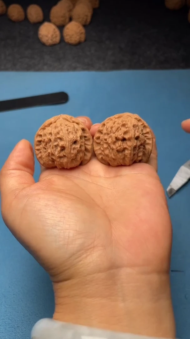 桃核把件w190 白狮子39尺