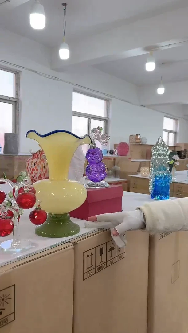 【闪购商品】琉璃迪喜花器-d-早18