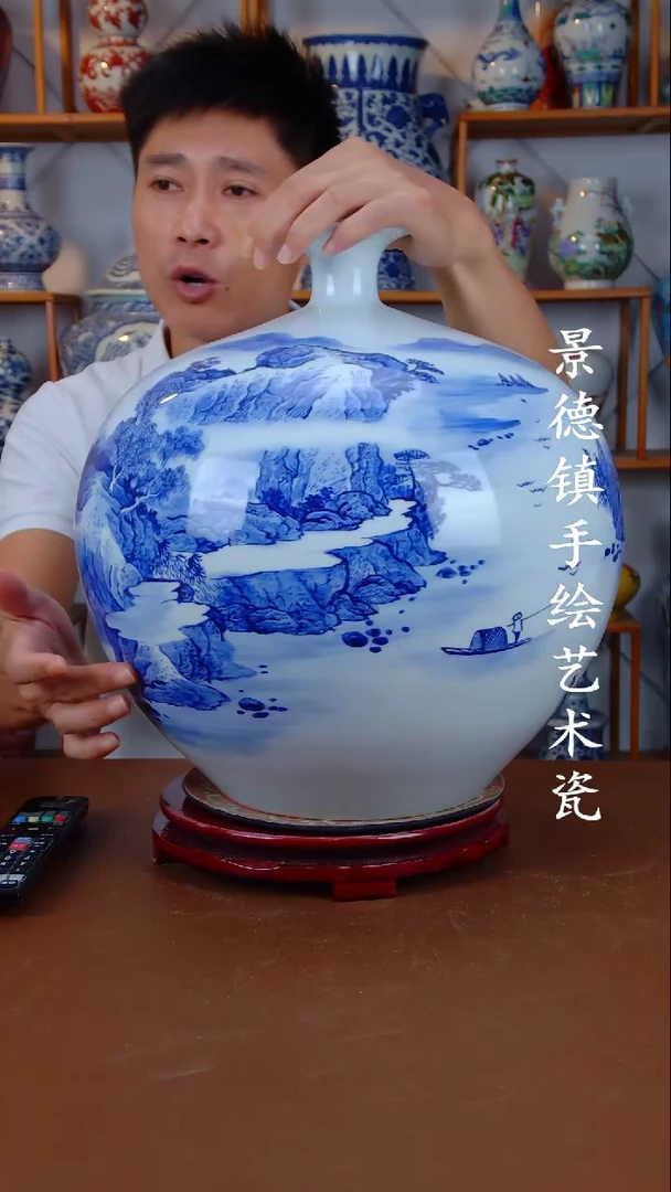 现代景德镇手工手绘陶瓷摆件38