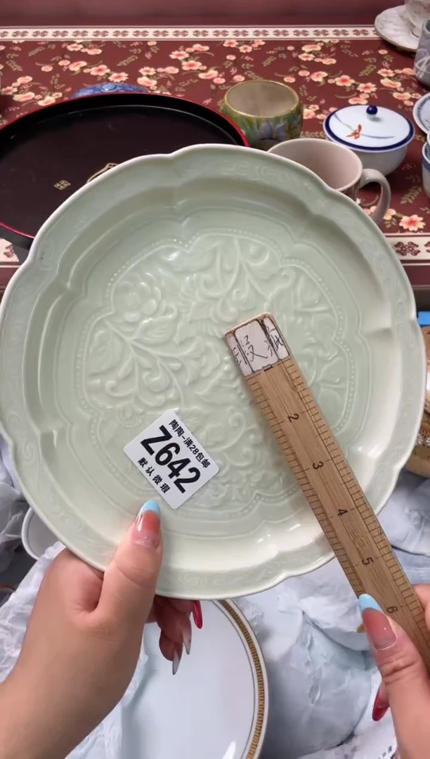 瓷片耳***海瓷器瓷器Z642