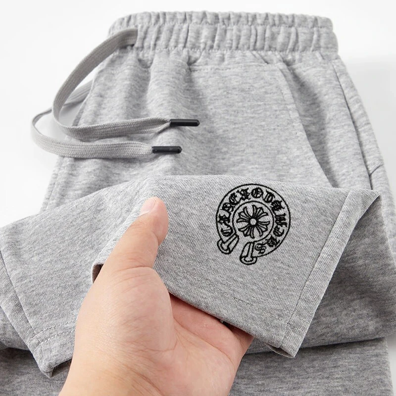 【260克华棉短裤】刺绣工艺华棉短裤时尚情侣款休闲运动-字母圆盘