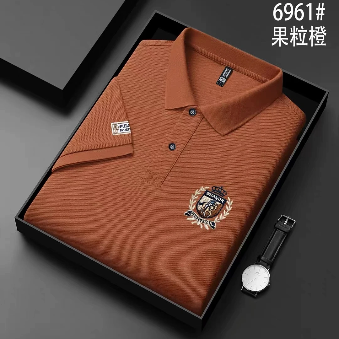 新款夏季短袖男士polo衫高档时尚翻领男装夏天爆款休闲t恤4