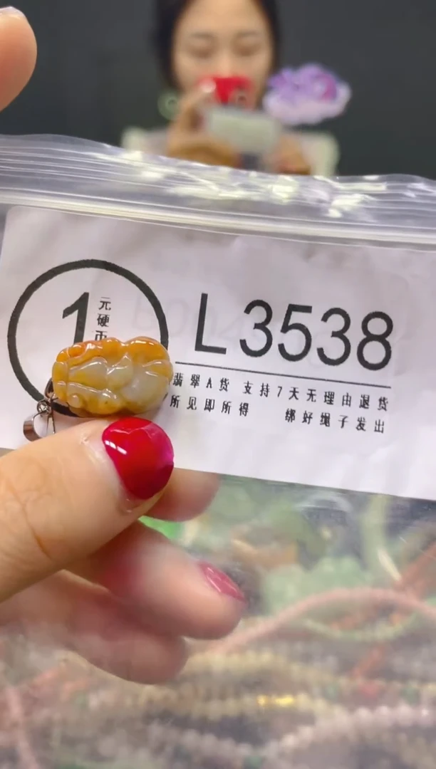颈饰未镶嵌翡翠/L/翡翠A货，一件也是批发价