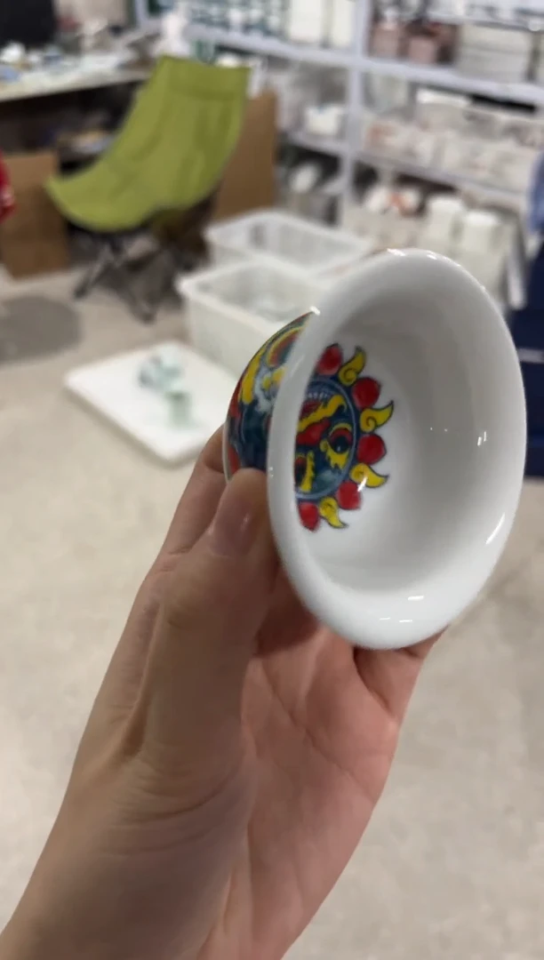 陶瓷昨明景德镇陶瓷：压手杯
