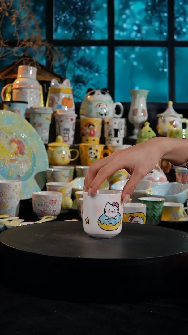 陶瓷便携款景德镇手工手绘陶瓷