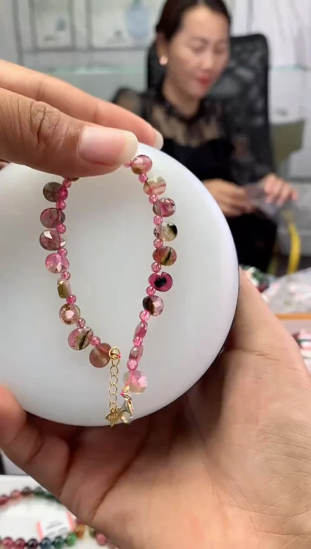 未镶嵌手串碧玺多样性发一条