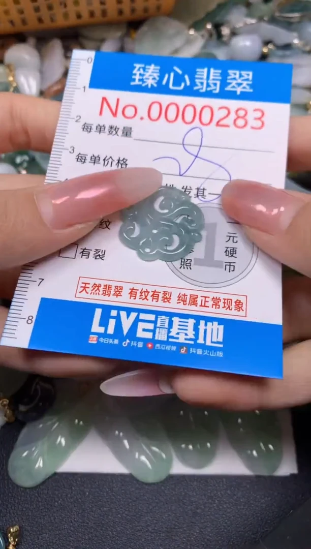 【闪购商品】翡翠颈饰未镶嵌含绳000283