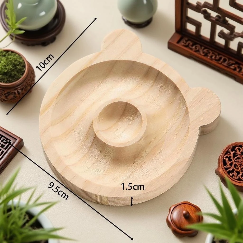 实木首饰展示盘 手工diy饰品设计串珠工具材料摆放神器