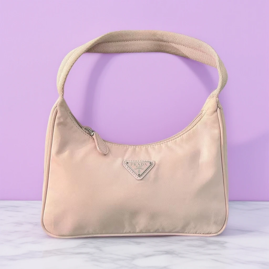 95新 Prada/普拉达 浅色腋下包 1682 6379