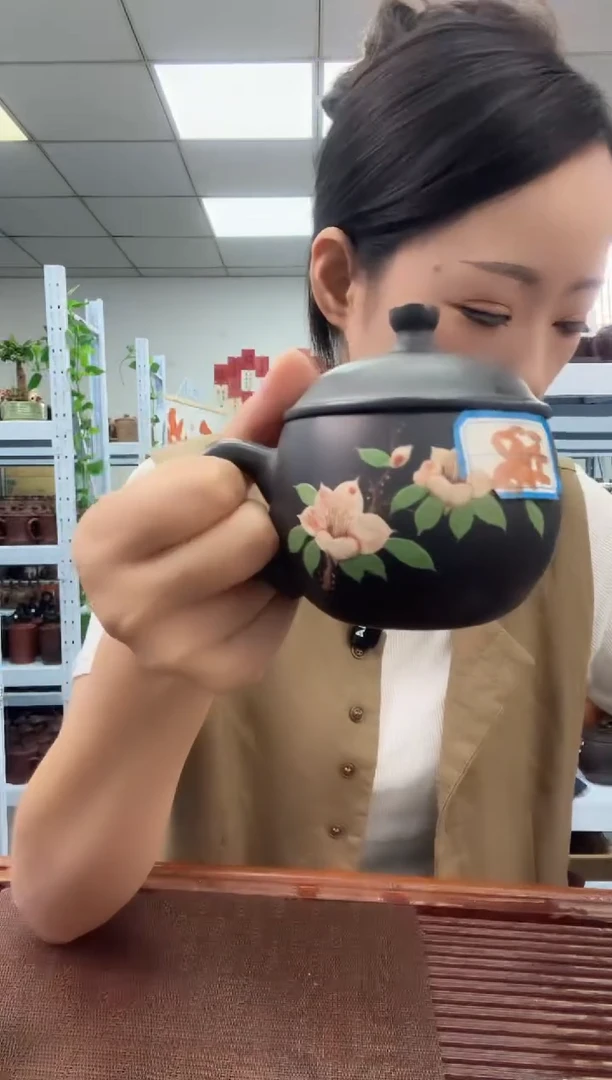 宜兴原矿紫砂全手工盖杯