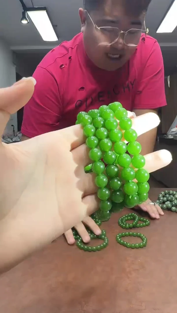 未镶嵌蛇纹石玉手链多样性随机发货其一10