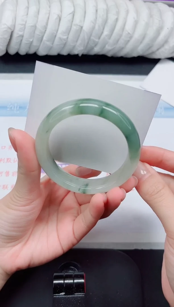 【闪购商品】石英质玉手镯未镶嵌119#54洒金