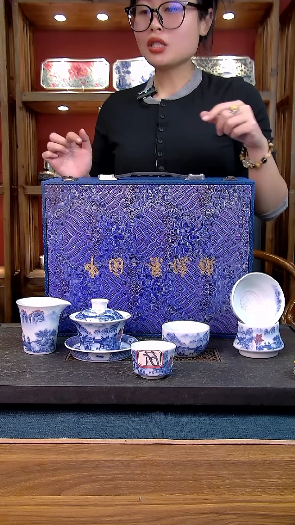 礼盒款10件套 白瓷陶瓷茶具