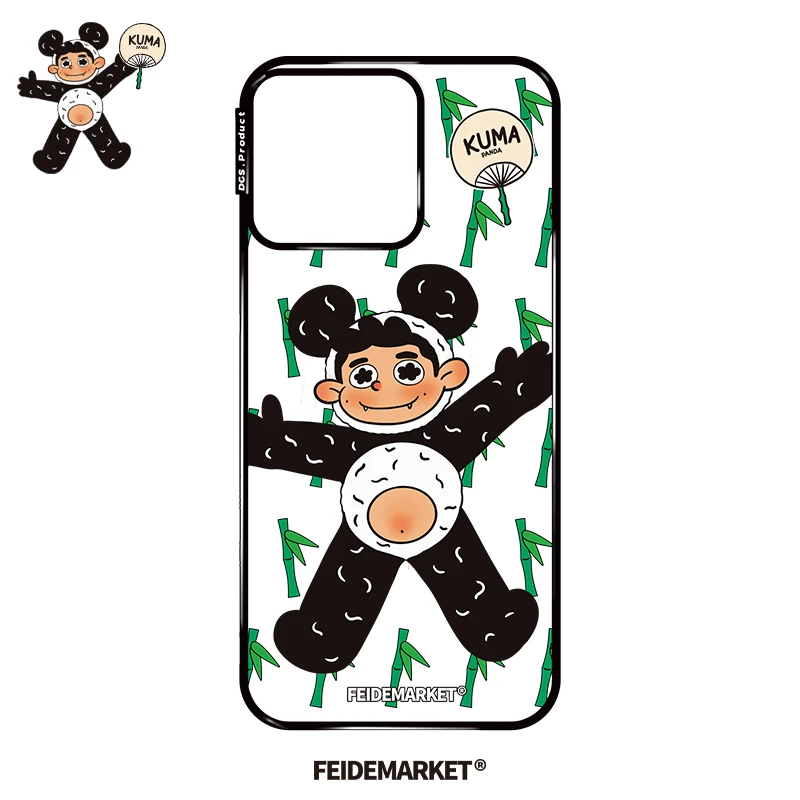 FeiDeMarket主理人合作-贝贝壳-熊猫KUMA-适用iPhone13-17手机壳