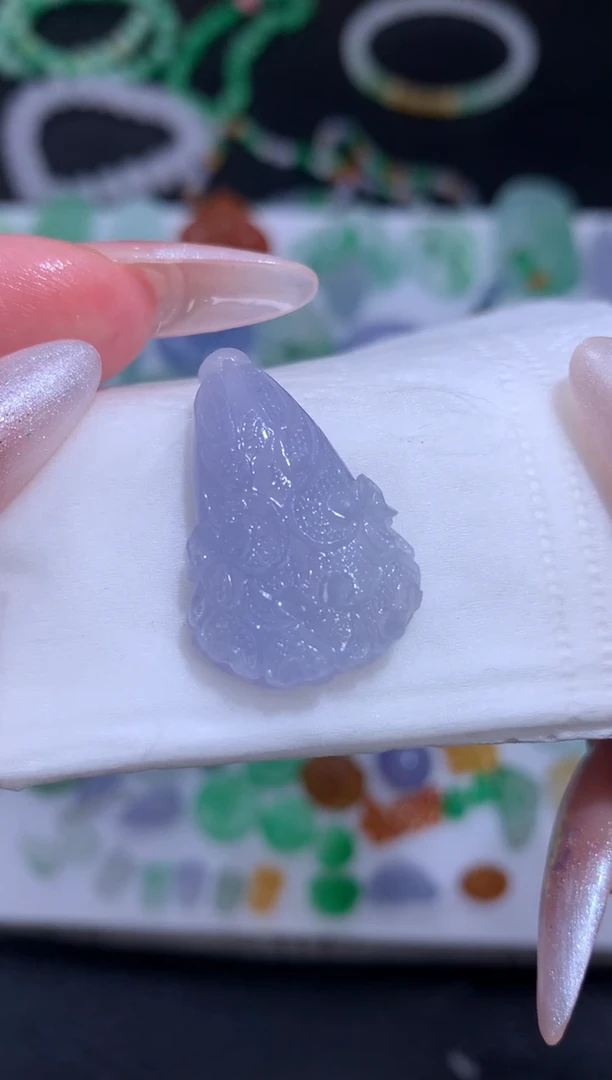 未镶嵌定制翡翠白菜