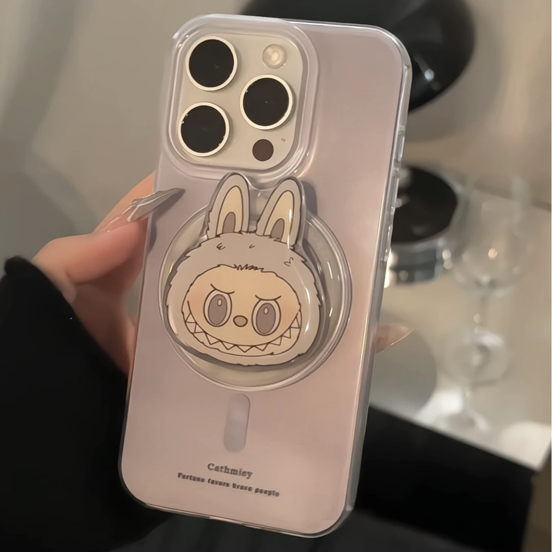 双层IMD磁吸适用于苹果/华为/小米/oppo/vivo磁吸支架卡通手机壳