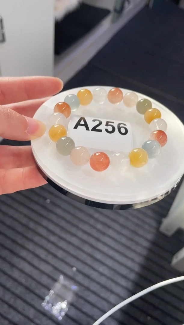 未镶嵌手链水晶彩兔毛11mA256