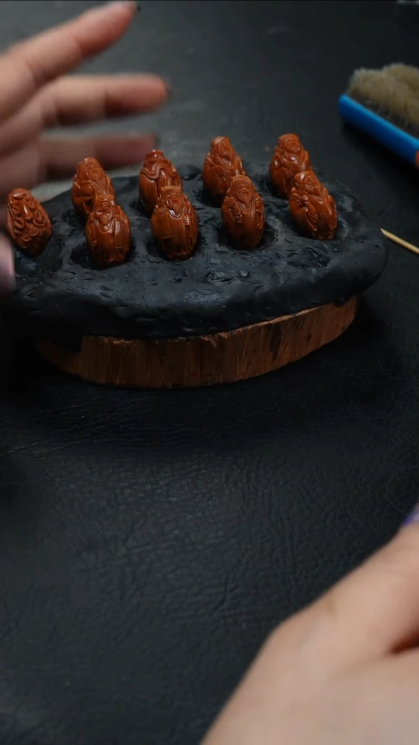 橄榄核手串/手链鱼子精品核雕+