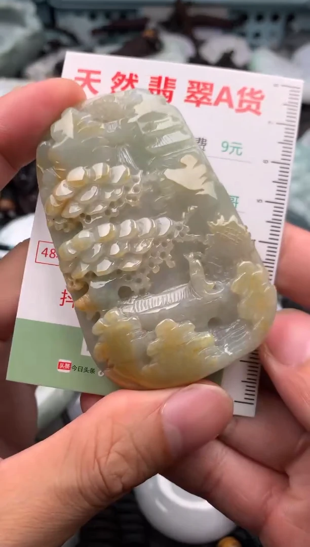 翡翠未镶嵌吊坠(不含链)1