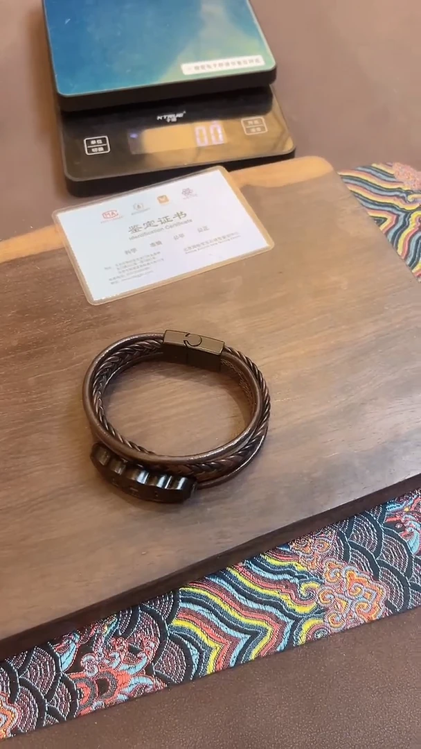 手串未镶嵌和田玉和田玉五帝钱手串 M058