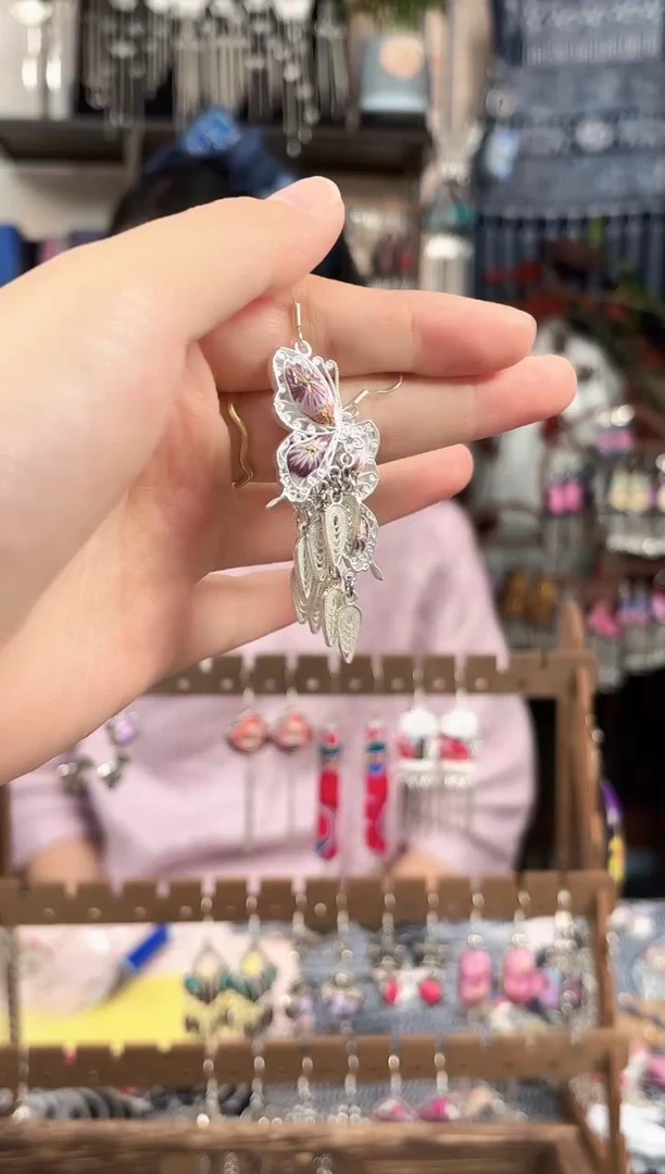 织绣高****7民族风非遗老绣饰品013