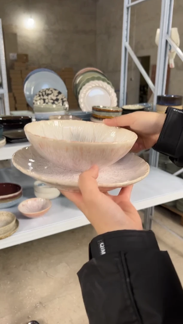 陶瓷外贸尾货瑕疵满20包邮X2 面碗加小盘