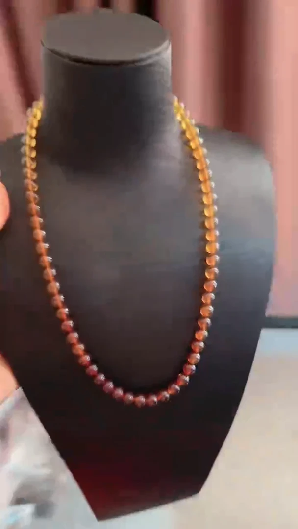 【闪购商品】琥珀手串未镶嵌规格7彩虹妈妈链# 31