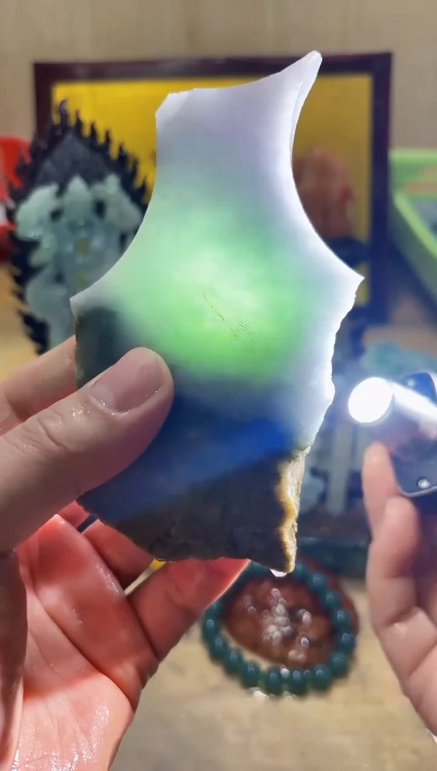 未镶嵌挂件翡翠A货常星6784