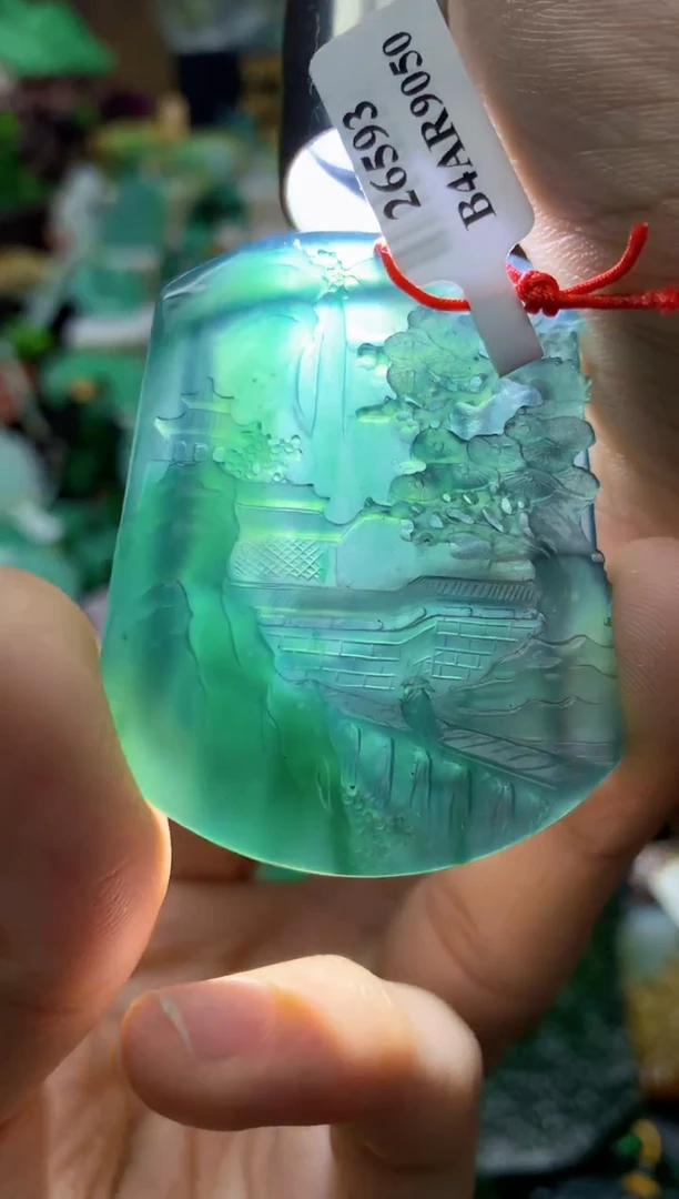 颈饰未镶嵌翡翠天然A货翡翠