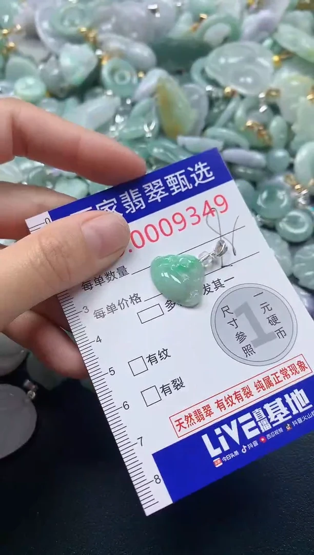 吊坠(不含链)未镶嵌翡翠9349