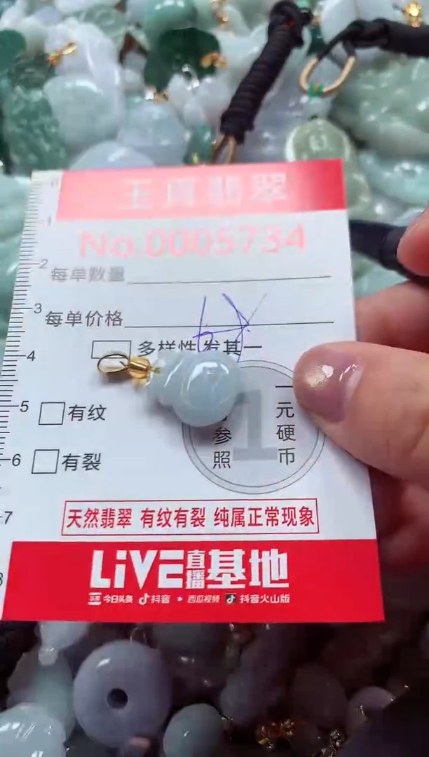 吊坠(不含链)未镶嵌翡翠5734