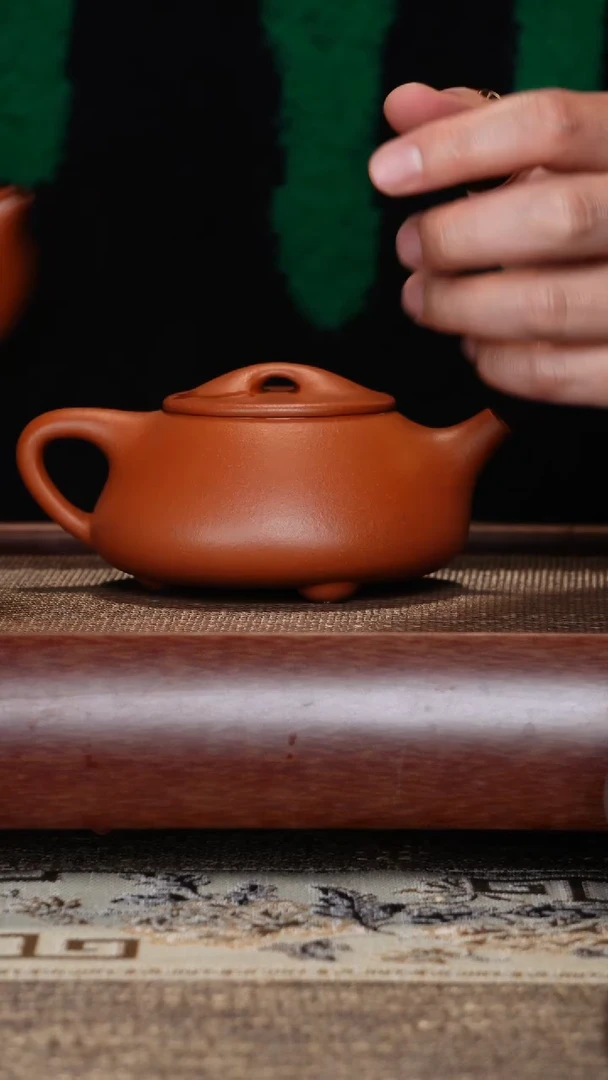 【闪购商品】紫砂茶壶满瓢赵庄朱泥半手工