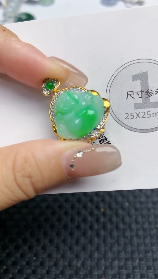 颈饰未镶嵌翡翠天然缅甸A货翡翠百元以上9元证书费自理