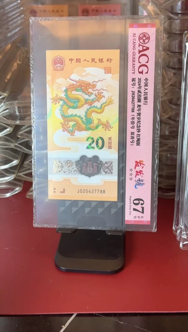 塑料2024 龙钞 单张  啊啊啊啊