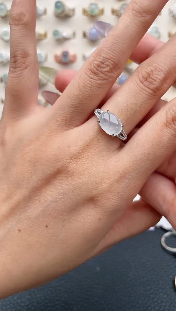 翡翠戒指银S925镶嵌1111111