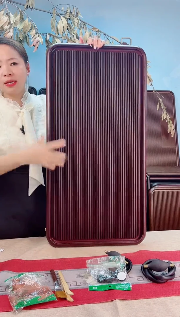 用****1大海红色款式茶盘90*45*4