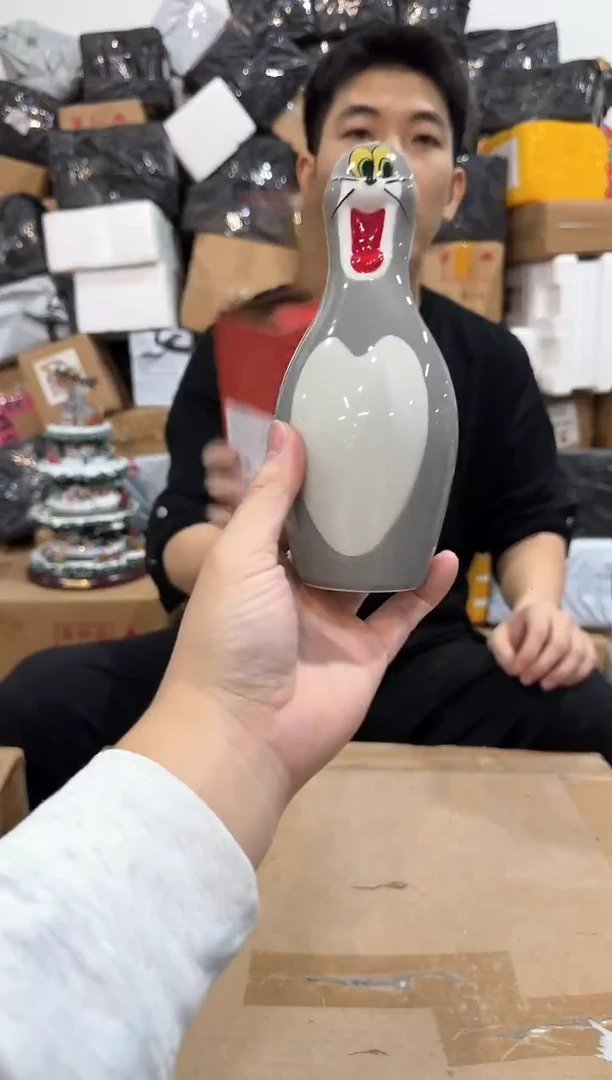 瓷片原盒汤姆保龄球钱罐