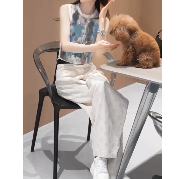 2025春季新款网红同款洋气韩版潮流女装上衣裤子女遇3