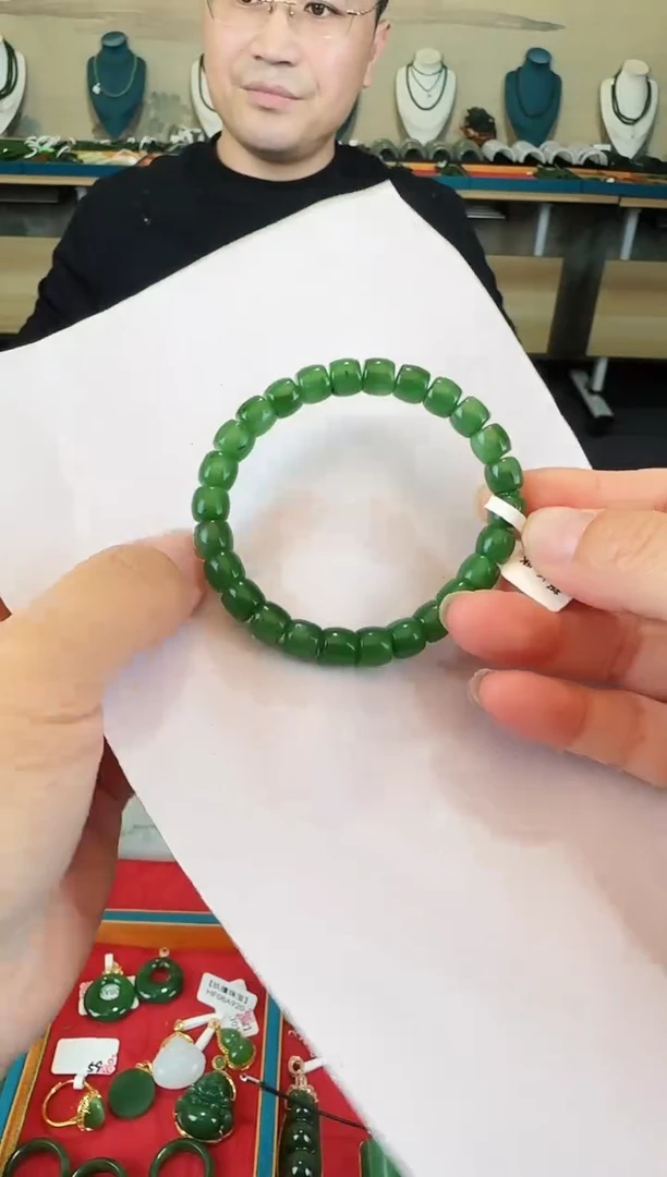 未镶嵌手串和田玉卡8直切