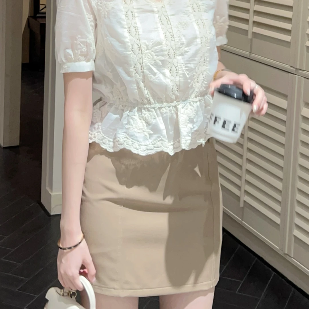 【芝士Cheese】日杂少女 夏季显瘦半身裙优雅极简显瘦风衣a字半身裙