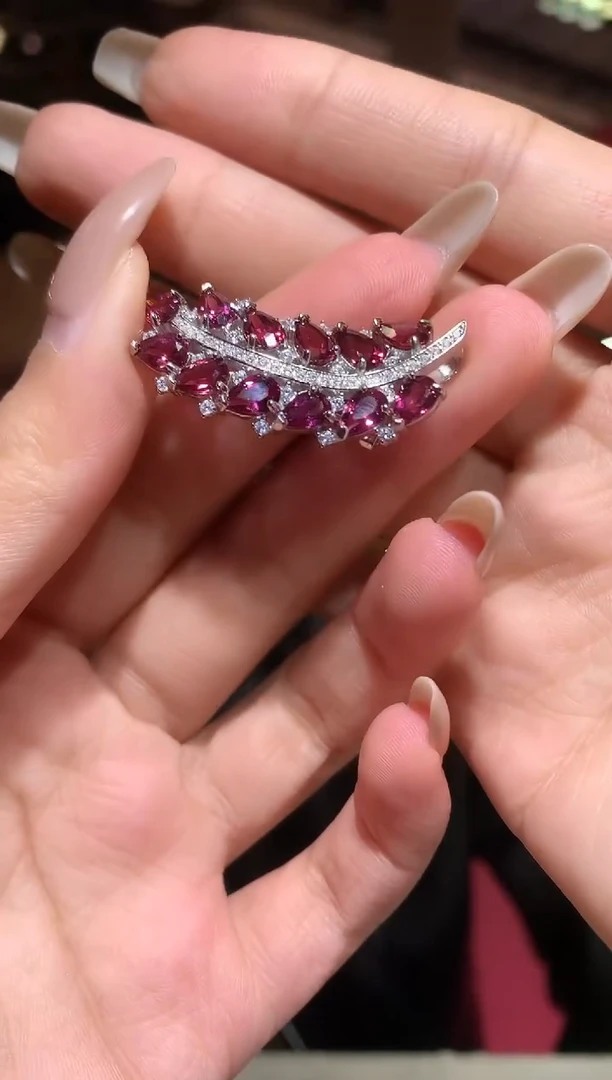 颈饰银S925镶嵌石榴石【宝石世家严选】