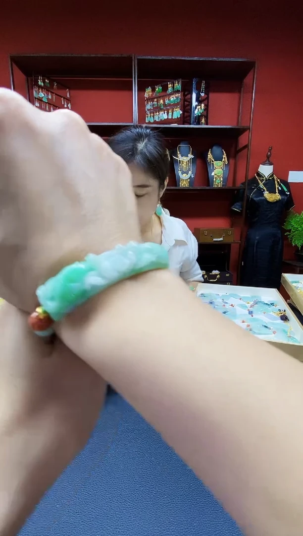 颈饰未镶嵌翡翠翡翠手串