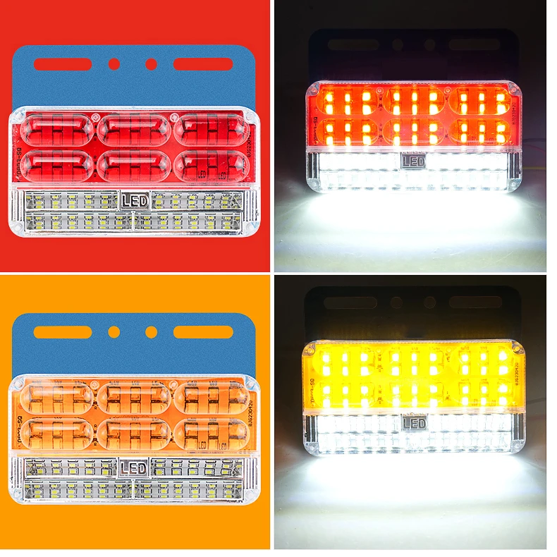 大货车边灯24v超亮防水闪烁倒车灯汽车led侧灯挂车强光示宽灯腰灯