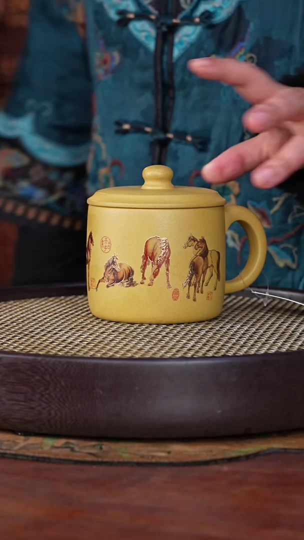 【闪购商品】紫砂茶壶十竹斋18-06 紫砂盖杯