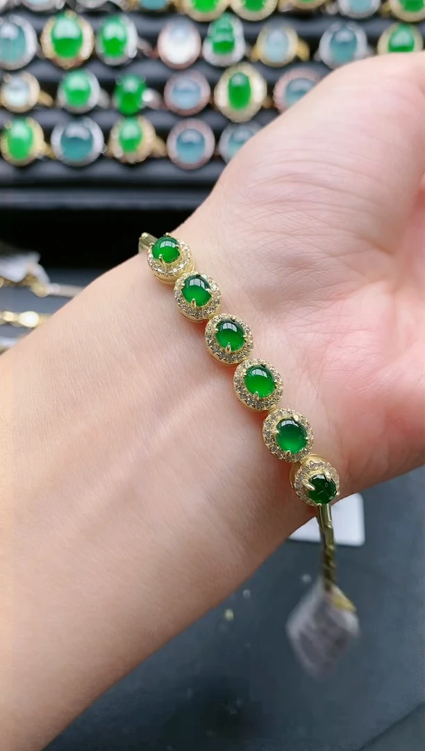 【闪购商品】翡翠戒指银S925镶嵌11111