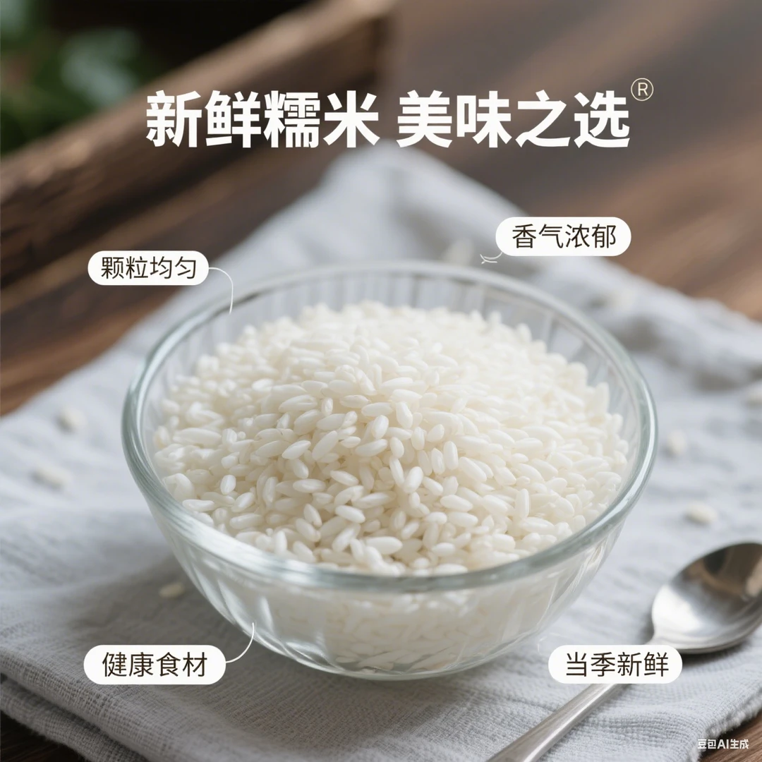 糯米包粽子圆粒真空包装五谷杂粮500g