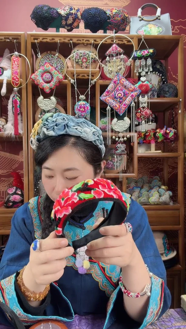 刺绣小发箍78甜甜家