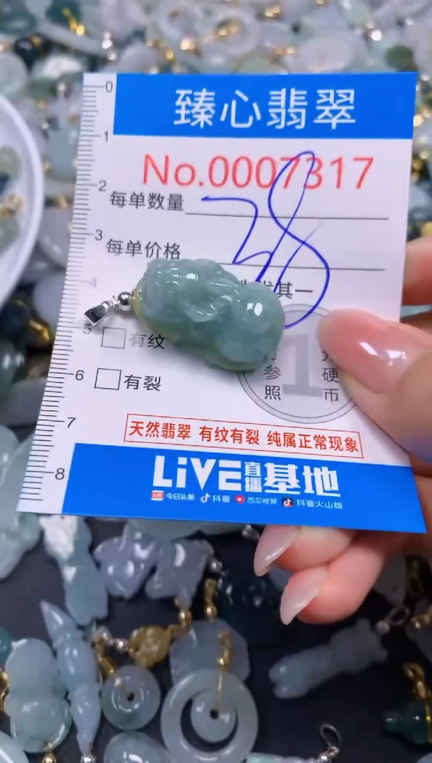 吊坠(不含链)未镶嵌翡翠7317