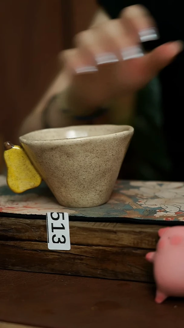 梨子把手 手工斗笠杯