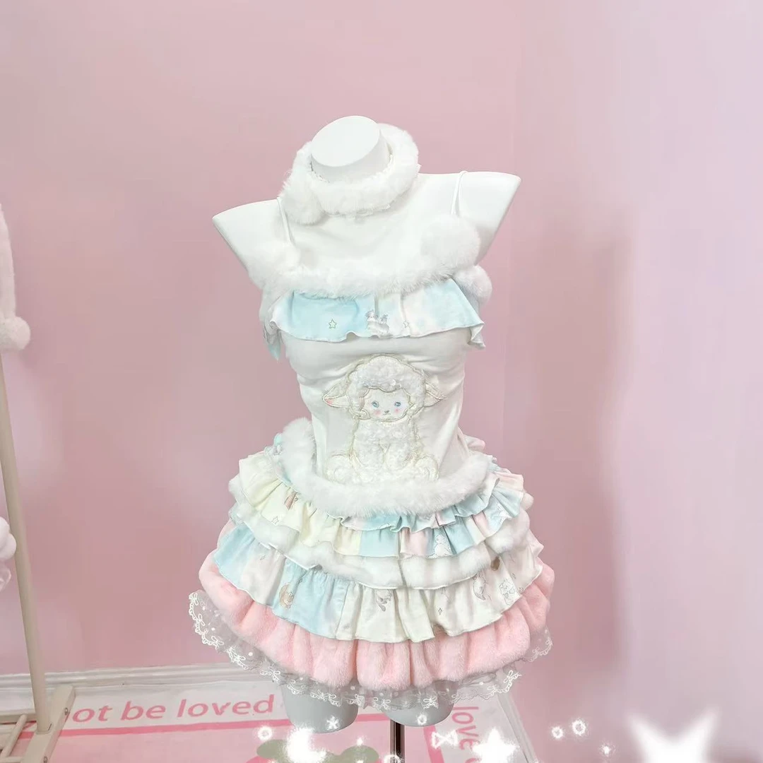 冬日恋人#28手作系列#吊带短裙